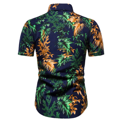 Palm Tree Print Hawaiian Aloha Shirt